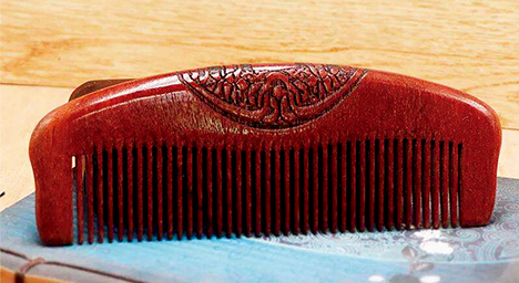 紅檀木梳[160*55*14mm]