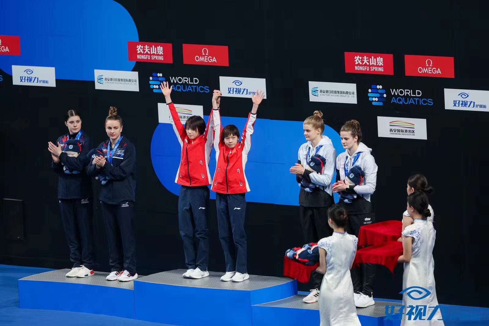 跳水世界杯西安站火熱開賽！中國夢之隊包攬四金！